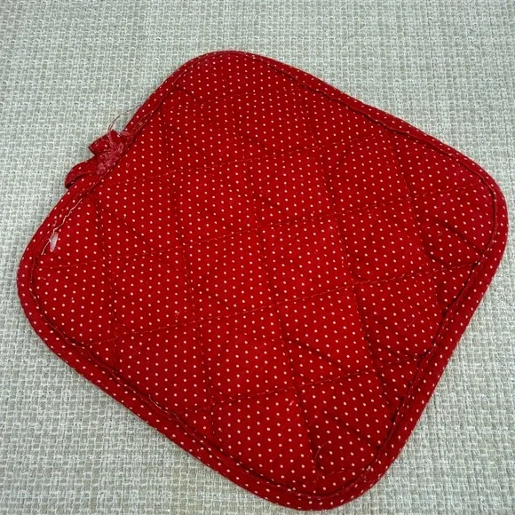 Vintage 1990s CECIL SAYDAH Christmas bunny print Pot Holder‎ - Picture 5 of 6